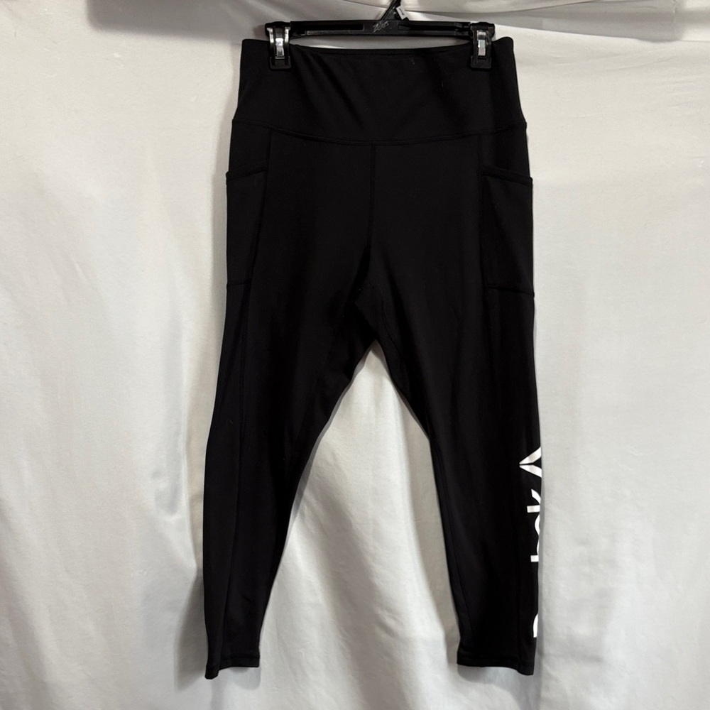Reebok Women's Black Leggings with Logo Accent